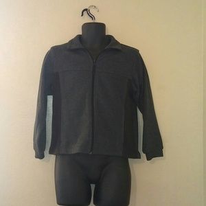 Columbia kids fleece grey and black size 10-12